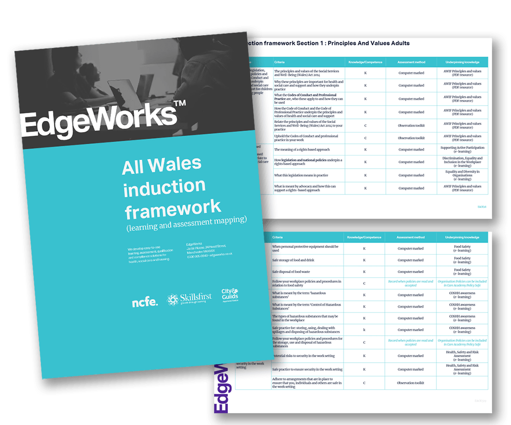 All Wales Induction Framework mapping document