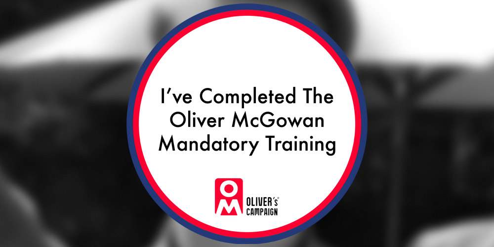 I've completed the Oliver McGowan Mandatory Training badge